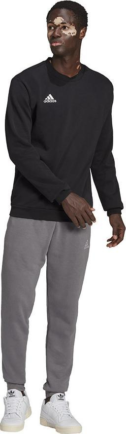 Bluzë sportive adidas Entrada 22 Sweatshirt Top për burra, me mëngë të gjata, e zezë