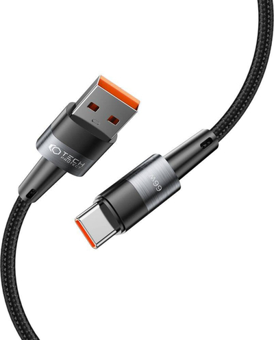 Kabllo karikimi Tech-Protect UltraBoost USB-A në USB-C, 66W 6A, 3m, gri