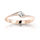Unazë për femra Cutie Jewellery, Transparent/Artë rozë