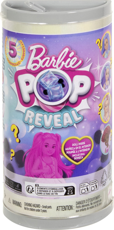Kukull Barbie Chelsea Pop Reveal Bubble Tea, me erë të mirë, me 5 surpriza, shumëngjyrëshe