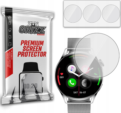 Mbrojtëse ekrani GrizzGlass Hydrofilm Watchmark Wear3, hidrogel, 3 copë, transparente