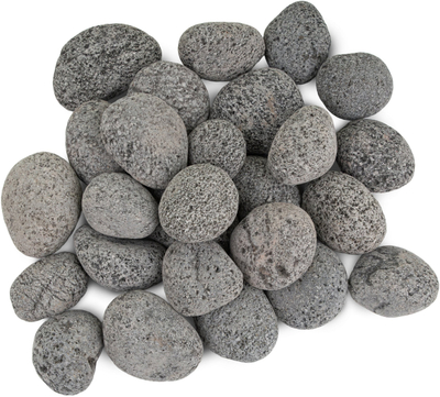 Guva lavë dekorative Black Lava, 30-50mm, 5kg, ngjyrë antracit e zezë