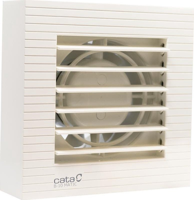 Ventilator banjoje CATA B-12 MATIC, 20W, me grilë automatike, i bardhë