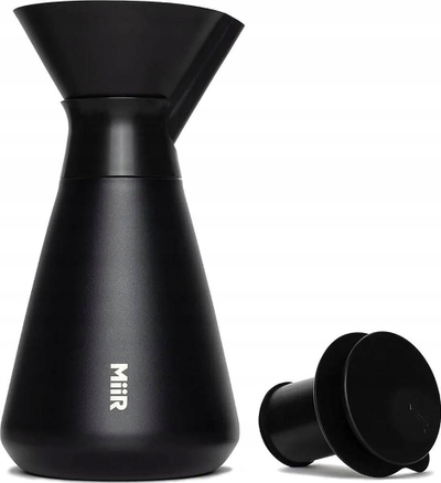 Termus karafë MiiR New Standard, 1L, çelik inox, i zi