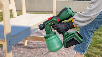 Систем за прскање боја Bosch UNIVERSALSPRAY 18V-300 P4A, без кабел, 18V, без батерија