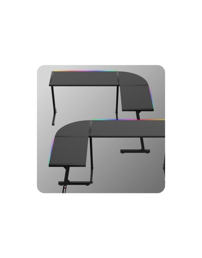 Tavolinë lojërash Huzaro Hero 6.0, RGB LED, e zezë