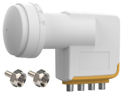 LNB satelitor Inverto Unicable II IDLU-32L410-BMR1L-1PN, 32 përdorues, 3 dalje Unicable, i bardhë