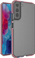 Këllëf telefoni Hurtel Spring Case për Samsung Galaxy S22 Plus, xhel transparent TPU, kornizë shumëngjyrëshe, rozë e çelët
