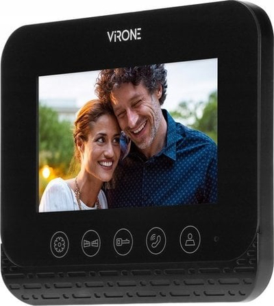 Monitor video wireless për portë Vidos ENIF, ekran 4.3", me ngjyra, i bardhë