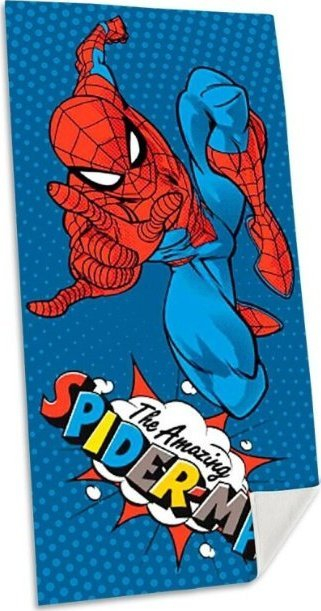 Peshqir plazhi Marvel Spiderman, 140x70 cm, pambuk 100%, blu