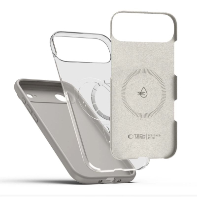 Mbulesë telefoni Tech-Protect Silicone MagSafe Air, për iPhone 17 Pro, silikon, gri