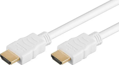 Kabllo HDMI PremiumCord High Speed Ethernet, 10m, gold plated, e bardhë