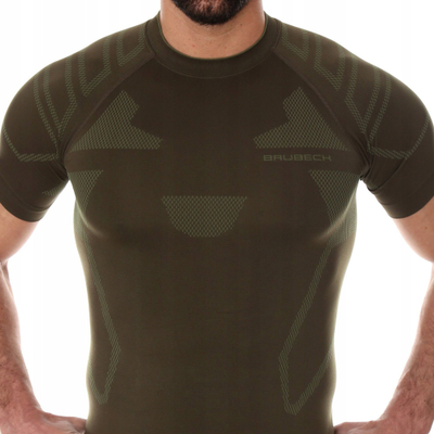 Bluzë termoaktive për meshkuj Brubeck Ranger Protect, madhësia 2XL, material elastik, gri