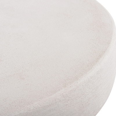 Tavolinë për kafe rrumbullakët Santorini Φ60x42,5Hcm (HM18051), bardhë
