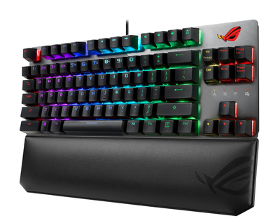 Tastierë Asus ROG Strix Scope NX TKL Deluxe, NX Brown, USB/Bluetooth, e zezë