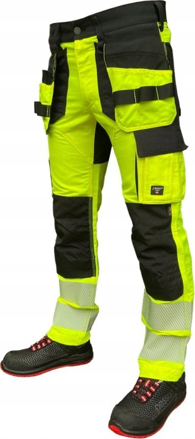 Pantallona pune Pesso Uranus Flexpro 135, HI VIS, me xhepa pune, të verdha