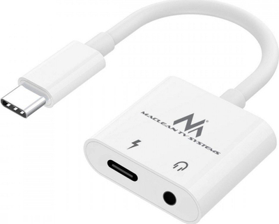 Adapter audio Maclean MCTV-848, USB Type-C në 3.5 mm Jack, PD 30W, gri