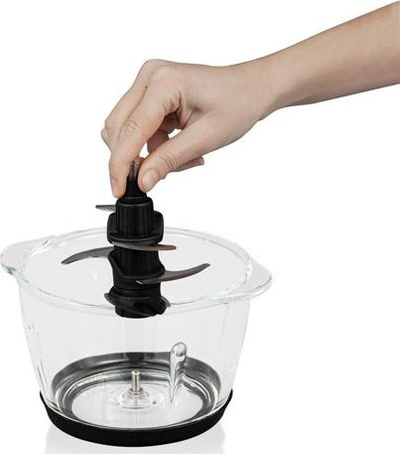 Електричен сечко Cloer Multi Chopper 6829, 1.2L, стаклено садче, црн инокс