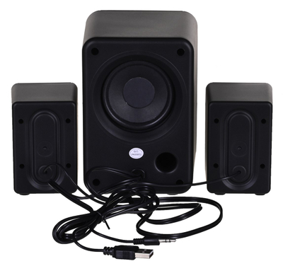 Altoparlantë kompjuteri Defender V11 65111, sistem 2.1, 11W, të zinj