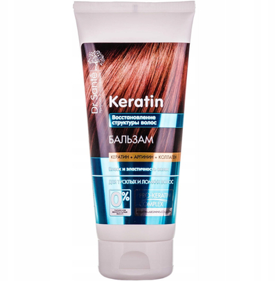 Balsam flokësh Dr.Sante Keratin, me keratinë, hidratues, 250ml