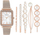 Set orë dore & kapëse për flokë Anne Klein AK / 3642RGST