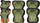 Set mbrojtësesh Spokey Shield M, për patina dhe skateboard, për fëmijë 25-50 kg, jeshil
