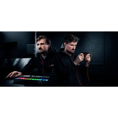 Kufje gaming Trust GXT 408 Cobra, me kabllo, të kuqe e zeza
