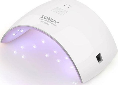 Llambë UV LED për thonj SUNUV Sun 9C Plus, 36W, e vogël për t’u marrë me vete, e bardhë