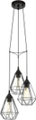 Llambadar Eglo Tarbes me 3 llampa, metal, i zi