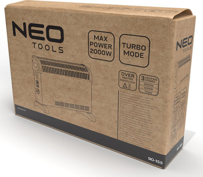 Ngrohës elektrik Neo Convector, 2000W, termostat elektrik, turbo