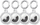 Set mbrojtës silikon Tech-Protect Icon për Apple AirTag, 4 copë, transparent