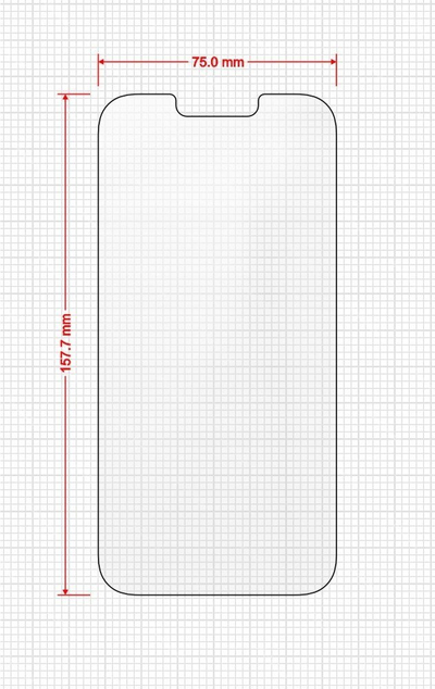 Folje mbrojtëse Grizz MatteScreen Easy për iPhone 13 Pro Max, 2 copë, mat, kundër reflektimeve, transparente