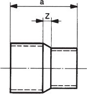 Lidhës reduktues Conex Series 5000 5240022018000, 22mm në 18mm, bakër