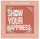 Rrumanicë faqeje SHOW by PASTEL Show Your Happiness No 205 Cosy, pluhur i stampuar, ngjyrë rozë e ndezur