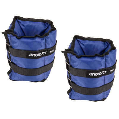 Pesha dore EB Fit 2x3kg, me shirit Velcro, blu