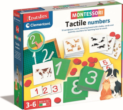 Lodër edukative Komelon Tactile Numbers 50737, set numrash taktilë, për moshë parashkollore