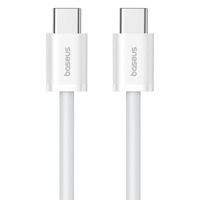 Kabllo USB C në USB C Baseus Superior, 30W, 1m, e bardhë