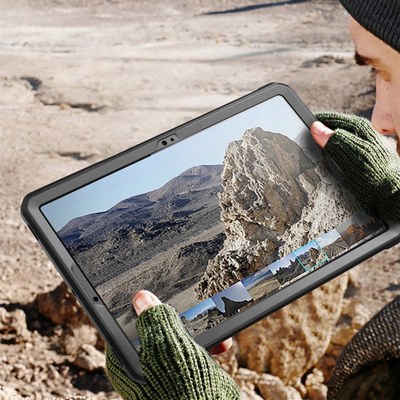 Навлака за таблет SUPCASE Unicorn Beetle Pro за Samsung Galaxy Tab S10 FE Plus 13.1", со држач на потпирач, со заштитник на екран, црна