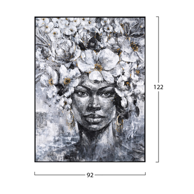 Pikturë muri Marip 92x4,5x122Hcm (HM4545), zezë