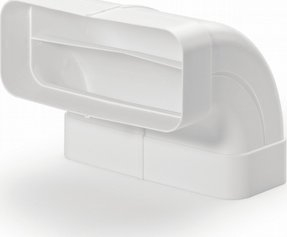 Kënd vertikal për aspirator Naber F-RBV 90, plastik, 90°, i bardhë