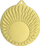 Medalje Victoria Sport Medal, hapësirë për emblemë 25 mm, çelik, ngjyrë ari