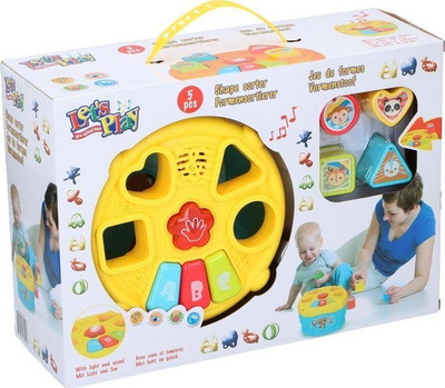 Lodër edukative “Let’s Play”, përputhje formash, mbi 3 vjeç, e verdhë blu