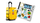 Set LEGO 40817 Yellow Travel Suitcase, 184 pjesë, për fëmijë 7+