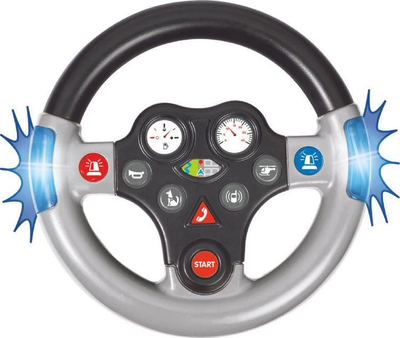 Timon lodër Big Rescue Steering Wheel, shumë tinguj, për makina ride on, shumëngjyrësh
