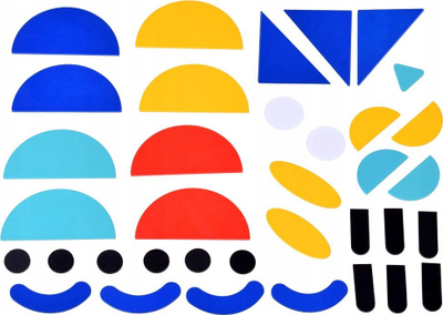 Puzzle druri Montessori ZA4377, tangram edukativ, shumëngjyrësh