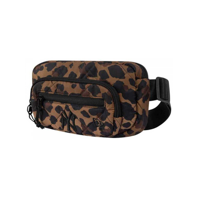 Çantë beli New Era Leopard Quilted Neyyan, lejopard, ngjyrë bordo
