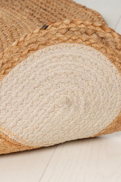 Tapet loje 4LIVING Buddy, jute 120cm, formë arushi, bezhë