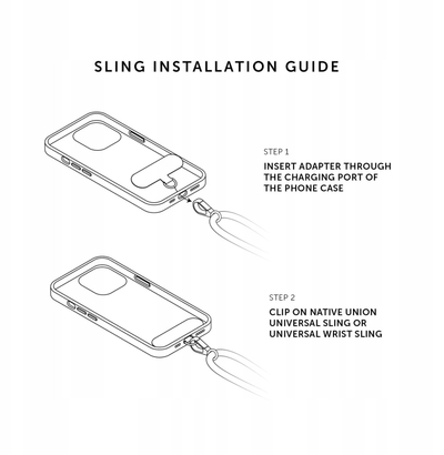 Rrip telefoni Native Union City Sling, litar për telefon, i zi