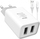 Karikues muri Vayox VA0052, 2 porta USB 5V 2.1A, kabllo micro USB 1m, i bardhë