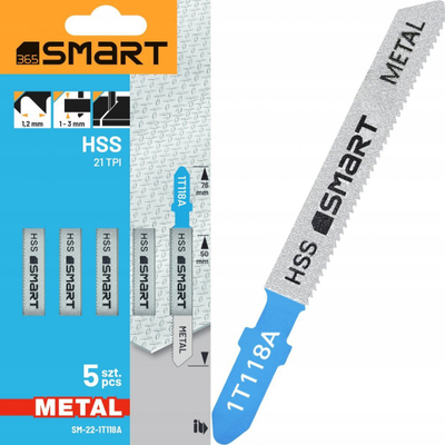 Tehe sharrë elektrik SMART365 HSS, 12 TPI, set 5 copë